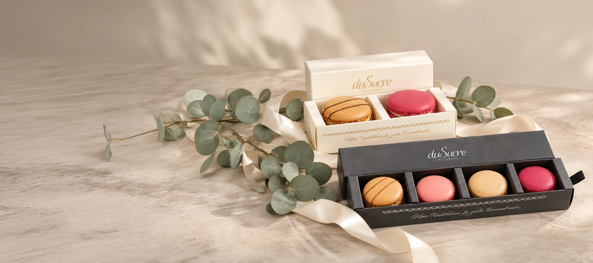 Handgefertigte Macarons aus der duSucre Manufaktur