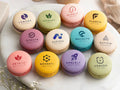 Gebrandete Macarons mit Firmenlogo/Motiven